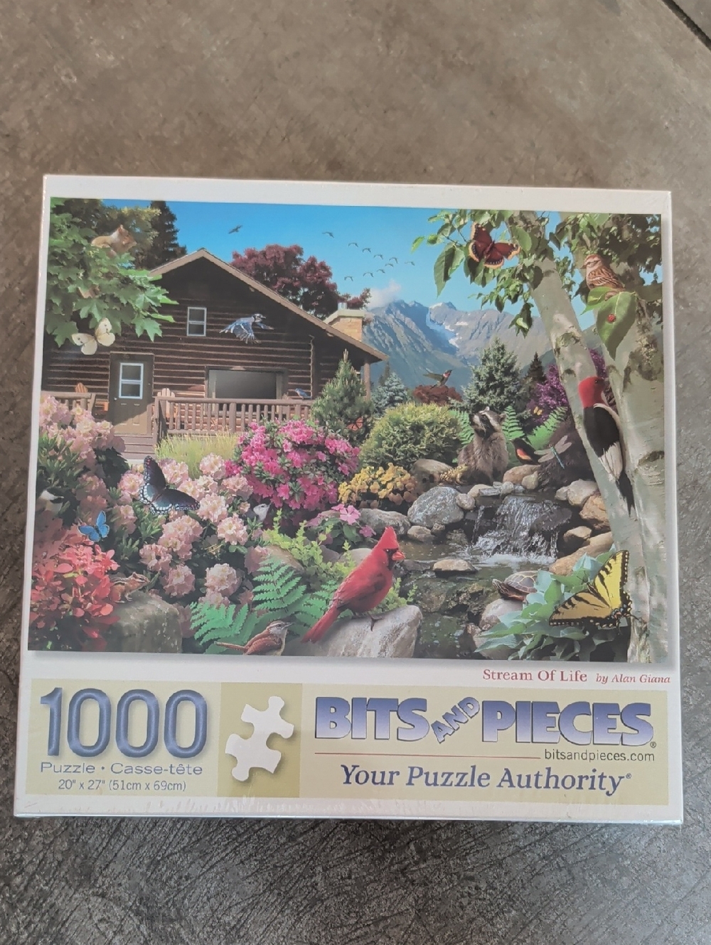 Bits And Pieces Stream Of Life By Alan Giana 1000 Piece Puzzle